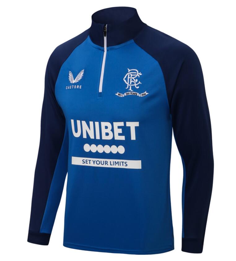 2021/22 Rangers Blue Training Sweatshirt